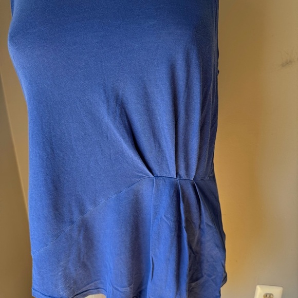 NWT Splendid Royal Blue Ruched Racerback Classic Swing Tank Top Size Small - Picture 4 of 6
